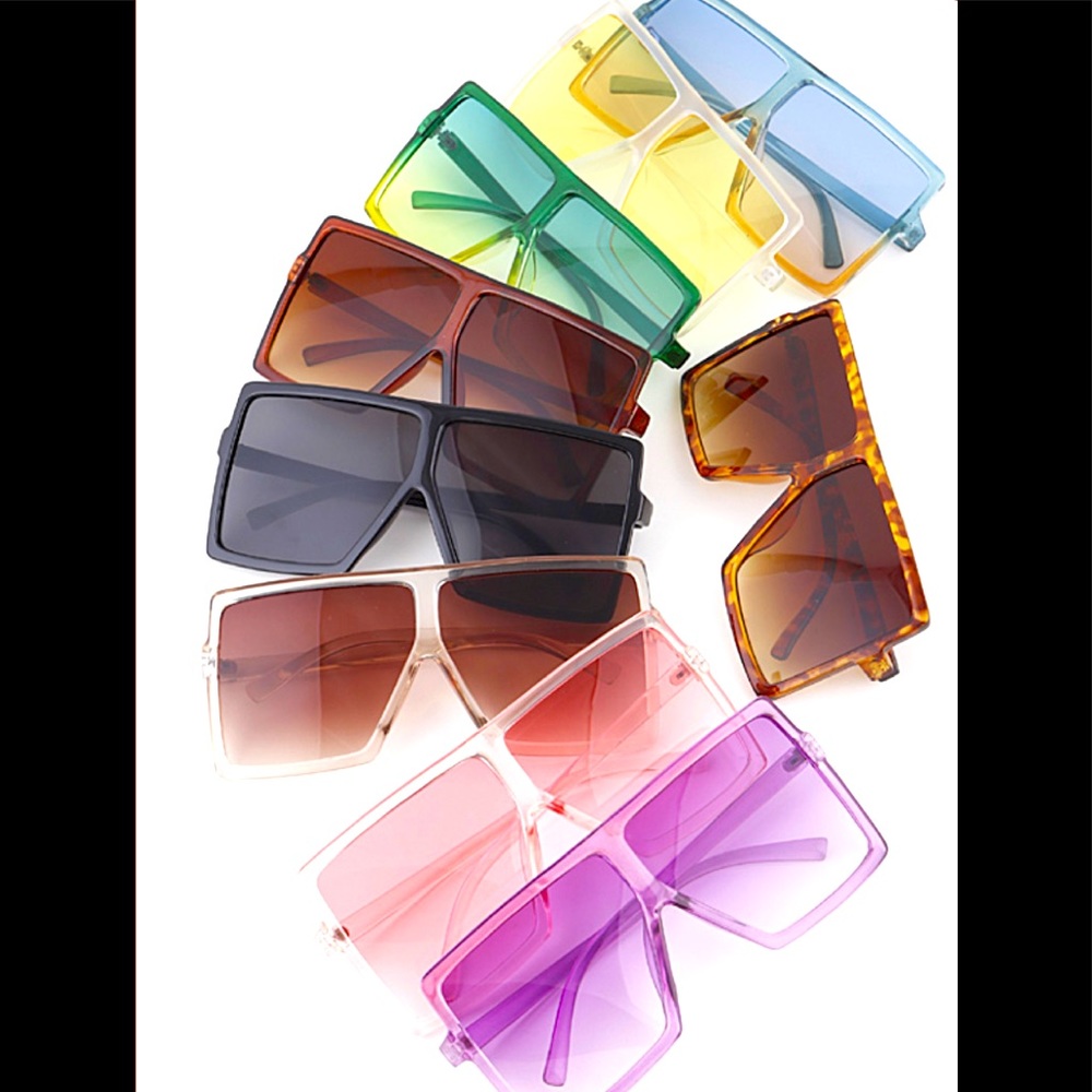 Summer Celeb Style Large Block Sunnies Almost SOLDOUT